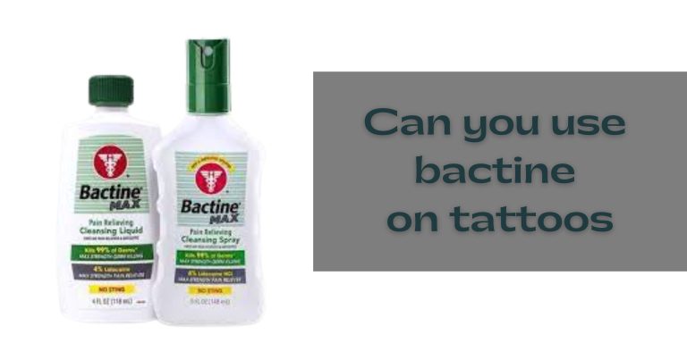 can you use bactine on tattoos