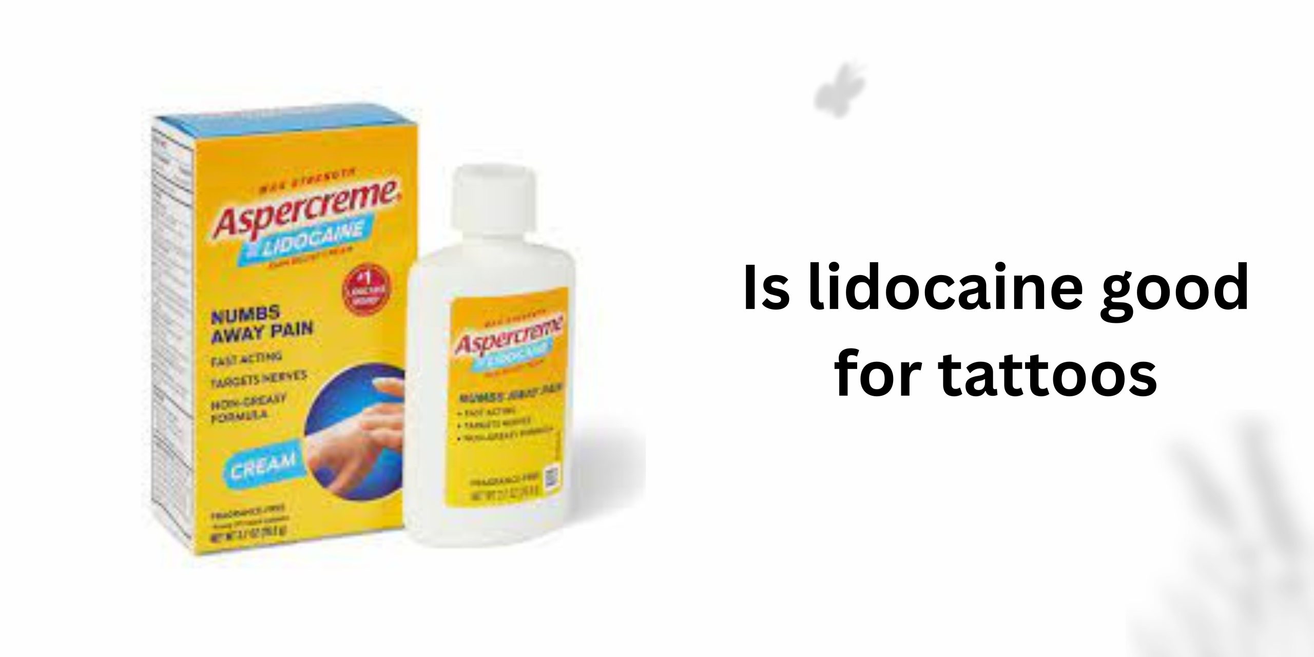 Is lidocaine good for tattoos
